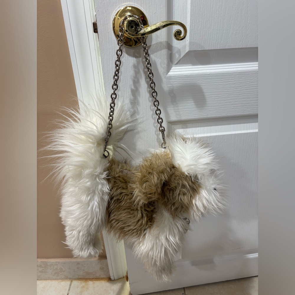 Fluffy Dog-Shaped Shoulder Bag - Picture 5 of 8